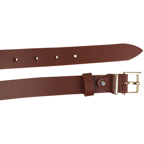 Женский кожаный ремень Skipper Украний Коричневый ширина 3 см