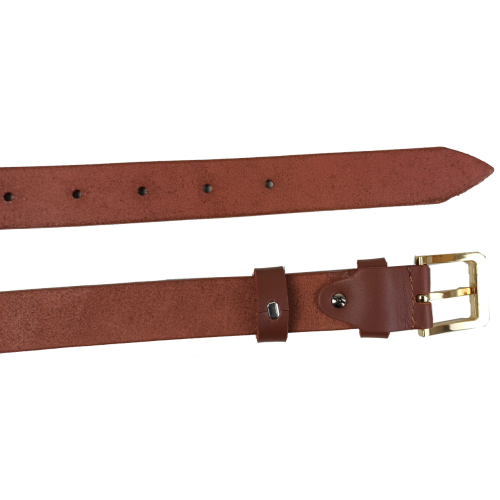 Женский кожаный ремень Skipper Украний Коричневый ширина 3 см