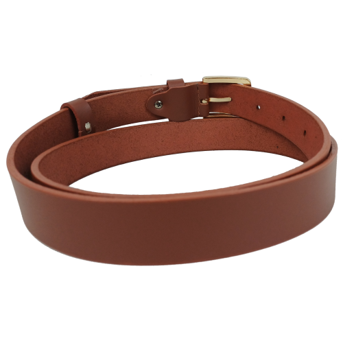 Женский кожаный ремень Skipper Украний Коричневый ширина 3 см