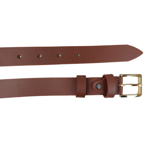 Женский кожаный ремень Skipper Украний Коричневый ширина 3 см