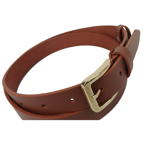 Женский кожаный ремень Skipper Украний Коричневый ширина 3 см