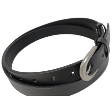 Женский кожаный ремень Skipper черный, ширина 2,5 см