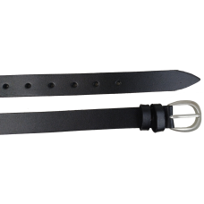 Женский кожаный ремень Skipper черный, ширина 2,5 см