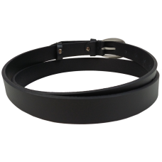 Женский кожаный ремень Skipper черный, ширина 2,5 см