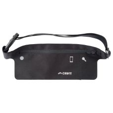 Плоская поясная сумка для бега, тренировок Crivit Черная