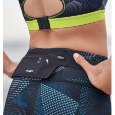 Плоская поясная сумка для бега, тренировок Crivit Черная