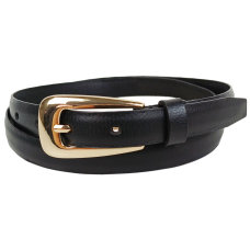 Женский ремень с золотистой пряжкой UP2 Fashion Women Германия Черный