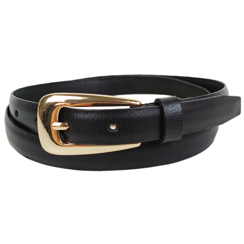 Женский ремень с золотистой пряжкой UP2 Fashion Women Германия Черный