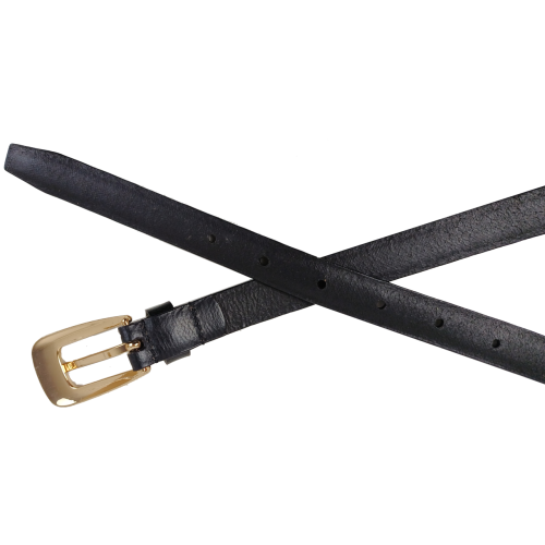 Женский ремень с золотистой пряжкой UP2 Fashion Women Германия Черный