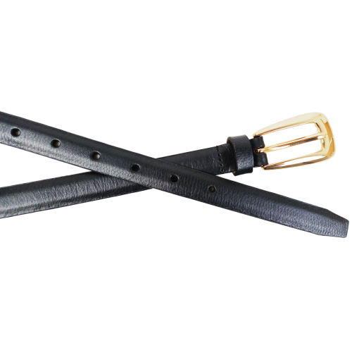 Женский ремень с золотистой пряжкой UP2 Fashion Women Германия Черный