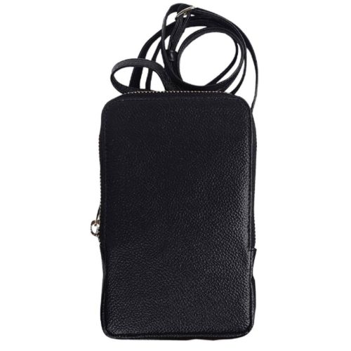 Небольшая кожаная сумка для телефона документов Live in Style Черная