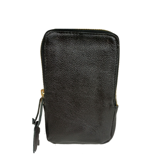 Небольшая кожаная сумка для телефона документов Live in Style Черная