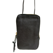 Небольшая кожаная сумка для телефона документов Live in Style Черная