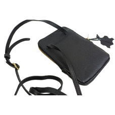 Небольшая кожаная сумка для телефона документов Live in Style Черная