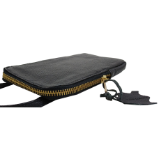 Небольшая кожаная сумка для телефона документов Live in Style Черная