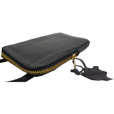 Небольшая кожаная сумка для телефона документов Live in Style Черная