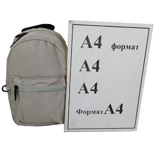 Маленький женский рюкзак 3L LS Антивор с RFid Светло-серый