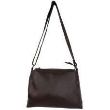 Женская кожаная сумка на плечо Borsacomoda Темно-коричневая