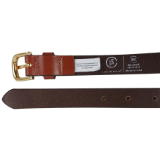 Кожаный женский ремень LS ширина 2 см Коричневый 