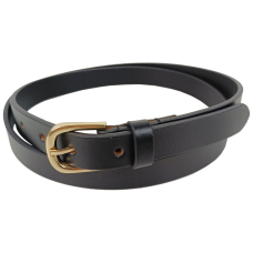 Кожаный женский ремень LS ширина 2 см Черный