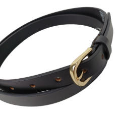 Кожаный женский ремень LS ширина 2 см Черный