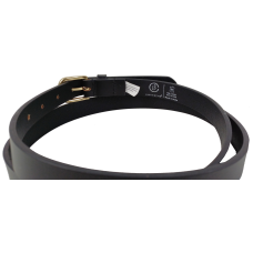 Кожаный женский ремень LS ширина 2 см Черный