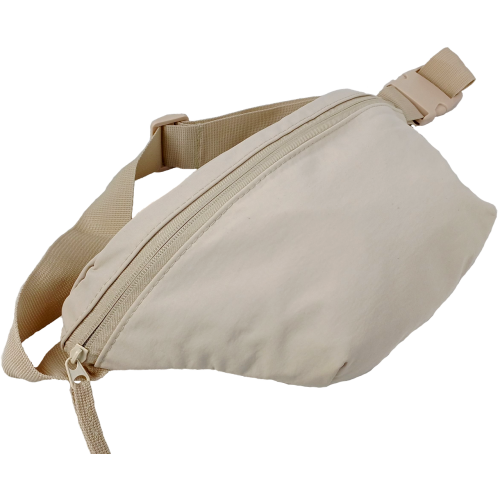 Поясная сумка бананка набедренная сумка LS Бежевая