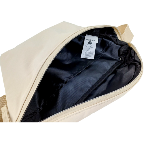 Поясная сумка бананка набедренная сумка LS Бежевая