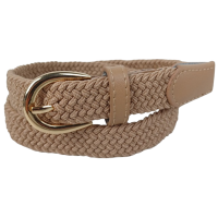 Эластичный женский ремень резинка Isa-Traesko Светло-коричневый