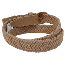 Эластичный женский ремень резинка Isa-Traesko Светло-коричневый