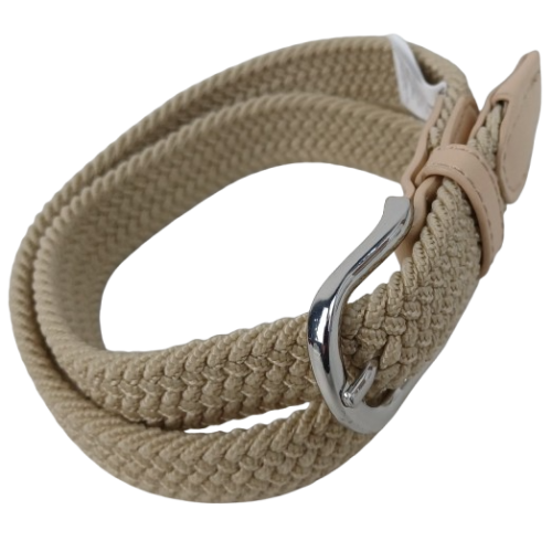 Эластичный женский ремень резинка Isa-Traesko Бежевый