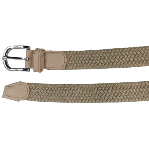 Эластичный женский ремень резинка Isa-Traesko Бежевый