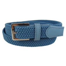 Эластичный женский ремень резинка Isa-Traesko Голубой