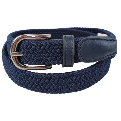 Эластичный женский ремень резинка Isa-Traesko темно-синий