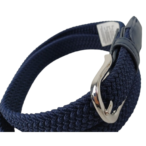 Эластичный женский ремень резинка Isa-Traesko темно-синий