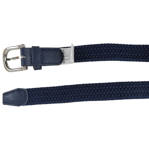 Эластичный женский ремень резинка Isa-Traesko темно-синий