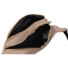 Женская поясная сумка бананка набедренная сумка LS Пудрова