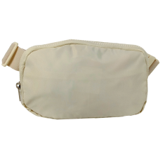 Женская поясная сумка бананка набедренная сумка LS Бежевая