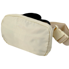 Женская поясная сумка бананка набедренная сумка LS Бежевая