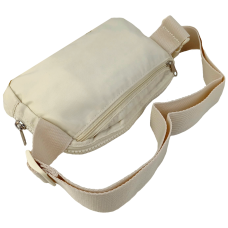 Женская поясная сумка бананка набедренная сумка LS Бежевая