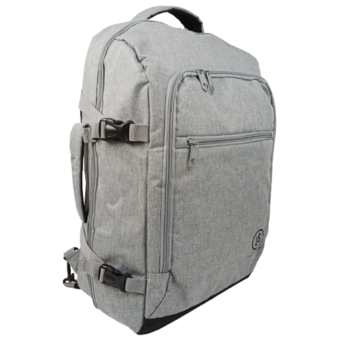 Большой дорожный рюкзак - сумка для поездок 40L Live in style Светло-серый