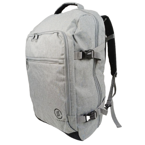 Большой дорожный рюкзак - сумка для поездок 40L Live in style Светло-серый