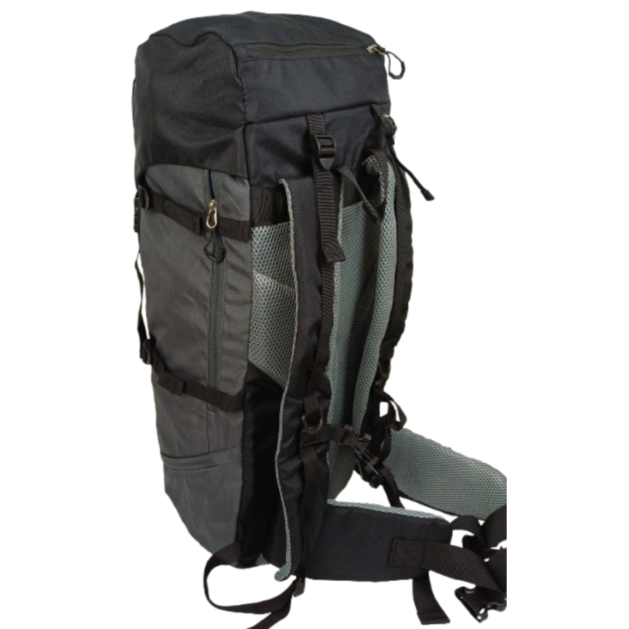 Легкий походный туристический рюкзак с дождевиком 45L Adventuridge Черный