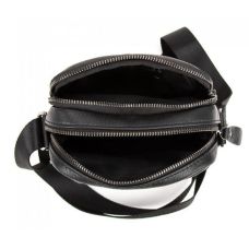 Мужская кожаная сумка планшетка Tiding Bag Черная