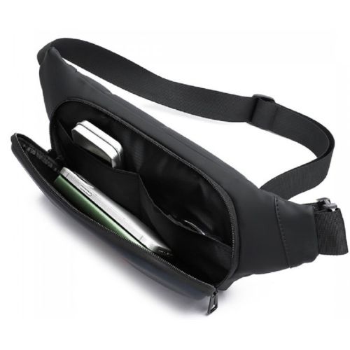 Мужская сумка поясная Confident Черная