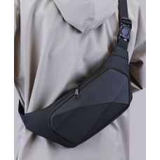 Мужская сумка поясная Confident Черная (SATN02-BLH7210A)