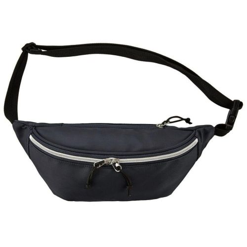Сумка поясная Live in style черная, бананка набедренная на регулируемом ремне