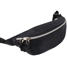 Сумка поясная Live in style черная, бананка набедренная на регулируемом ремне