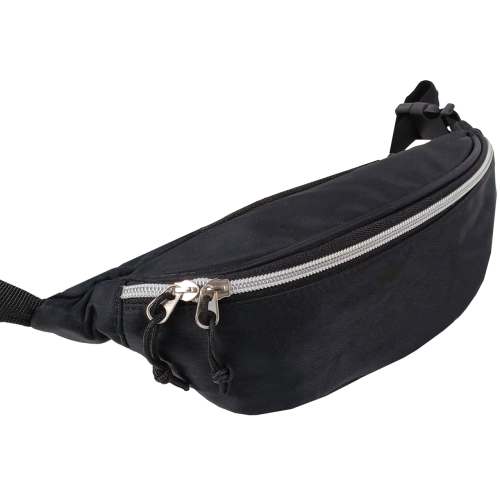 Сумка поясная Live in style черная, бананка набедренная на регулируемом ремне