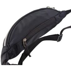 Сумка поясная Live in style черная, бананка набедренная на регулируемом ремне